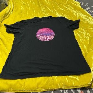 Adidas 2XL Splash Time Basketball Black Crew Neck T-Shirt